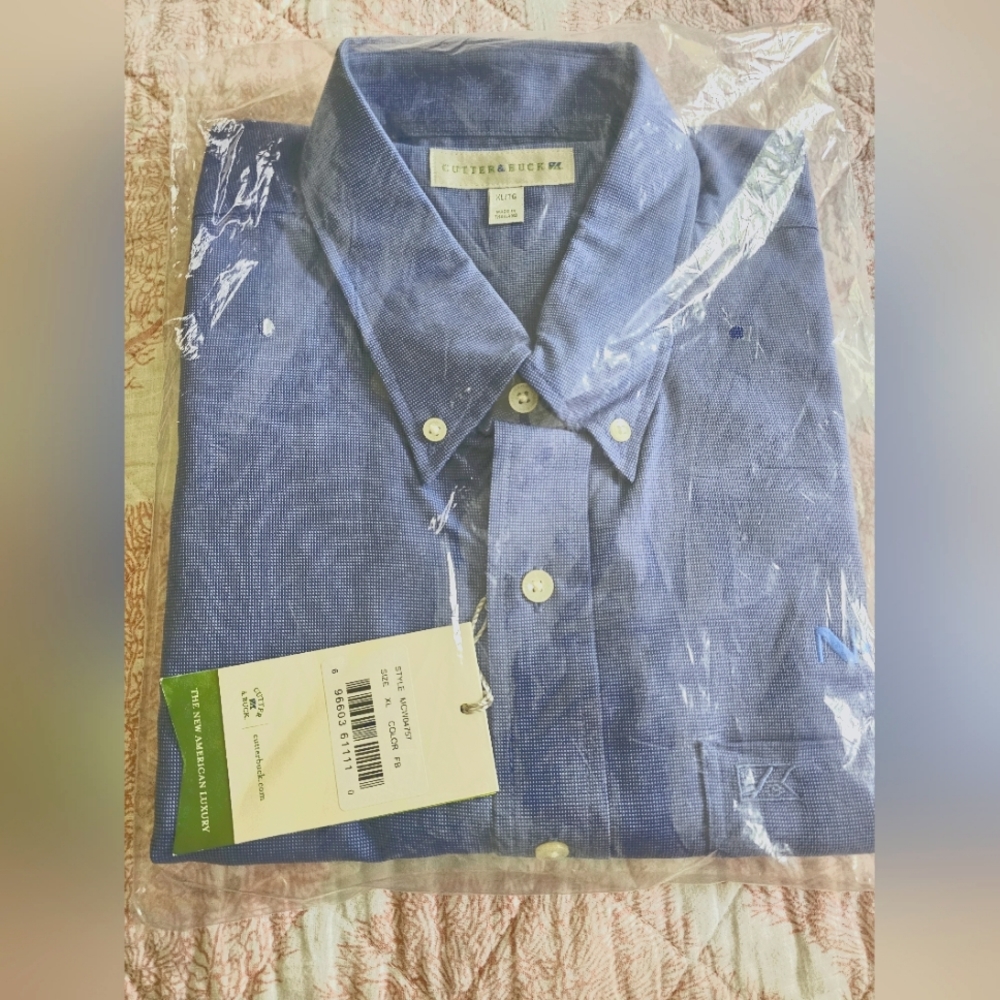NWT.  In package.  CUTTER & BUCK   Oxford Dress Shirt